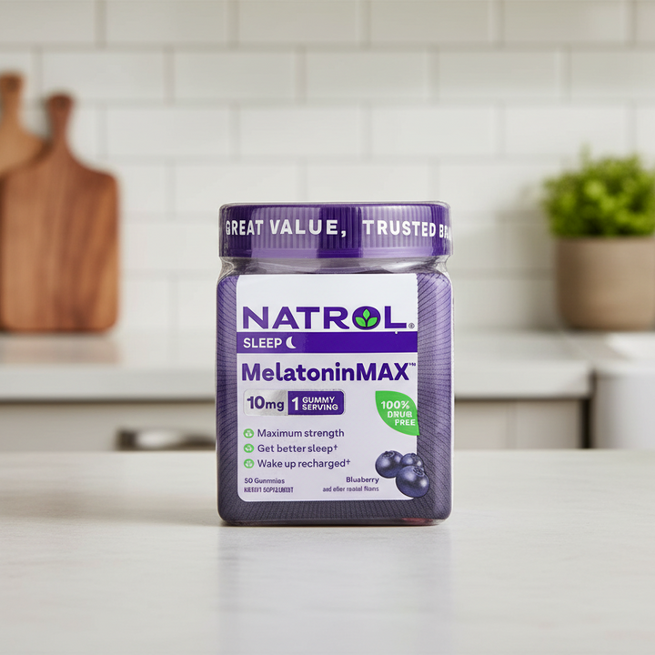 NATROL MelatoninMax Sleep Gummy 10mg Blueberry Flavour