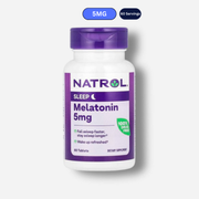 The front image of natrol melatonin 5mg