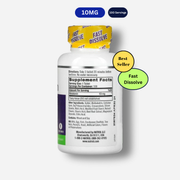 The supplement facts of Natrol Melatonin Fast Dissolve 10mg Citrus flavour 100 tablets