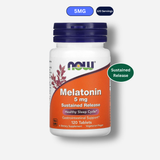 NOW Foods Melatonin 5mg Sustained Release
