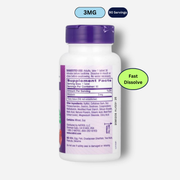 the supplement facts of natrol melatonin fast dissolve 3mg 90tablets